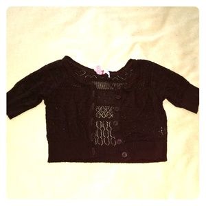 🧥🧣 CROP CARDIGAN Button Down Juniors Top 🧣🧥
